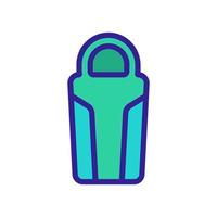 combined wide sleeping protective bag icon vector outline illustration