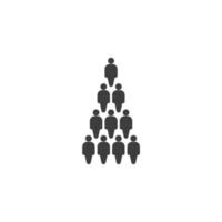 Vector sign of the People symbol is isolated on a white background. People icon color editable.