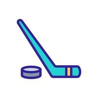 putter, puck icon vector. Isolated contour symbol illustration vector