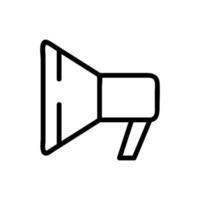 megaphone icon vector. Isolated contour symbol illustration vector