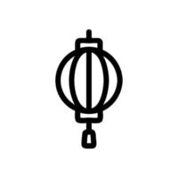 Lantern sky icon vector. Isolated contour symbol illustration vector