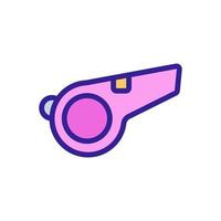 Whistle icon vector. Isolated contour symbol illustration vector
