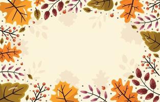 plantilla de fondo de elemento floral otoño otoño vector