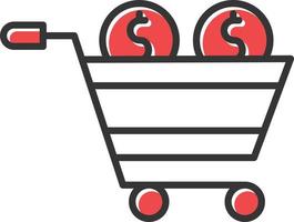 Cart Filled Icon vector