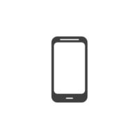 Vector sign of the Smartphone symbol is isolated on a white background. Smartphone icon color editable.