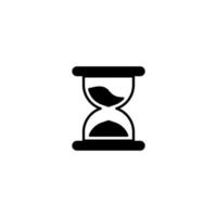 Vector sign of the Hourglass symbol is isolated on a white background. Hourglass icon color editable.