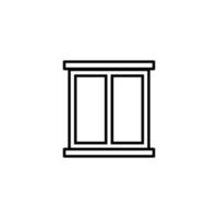 Vector sign of the Window symbol is isolated on a white background. Window icon color editable.