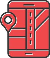 Navigation Filled Retro vector
