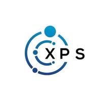 XPS letter technology logo design on white background. XPS creative initials letter IT logo concept. XPS letter design. vector