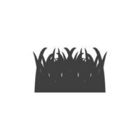 Vector sign of the Grass symbol is isolated on a white background. Grass icon color editable.
