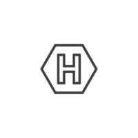 Vector sign of the Helipad symbol is isolated on a white background. Helipad icon color editable.