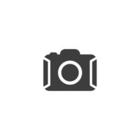 Vector sign of the camera symbol is isolated on a white background. camera icon color editable.