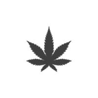 Vector sign of the Cannabis Marijuana Leaf symbol is isolated on a white background. Cannabis Marijuana Leaf icon color editable.