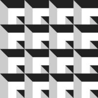 Minimal geometric 3d illusion pattern background vector