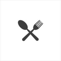 Vector sign of the fork symbol is isolated on a white background. fork icon color editable.