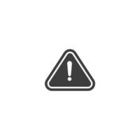 Vector sign of the danger symbol is isolated on a white background. danger icon color editable.