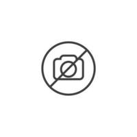 Vector sign of the camera symbol is isolated on a white background. camera icon color editable.