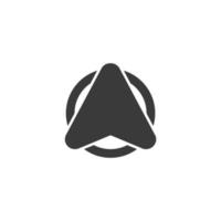 Vector sign of the compass symbol is isolated on a white background. compass icon color editable.