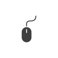 Vector sign of the mouse symbol is isolated on a white background. mouse icon color editable.