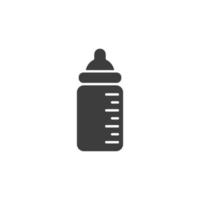 Vector sign of the feeding bottle symbol is isolated on a white background. feeding bottle icon color editable.