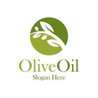 plantilla de diseño de logotipo de oliva. vector de concepto de logotipo de oliva. símbolo de icono creativo