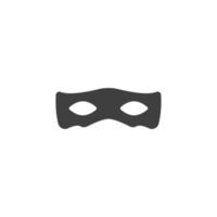 Vector sign of the anonymous mask symbol is isolated on a white background. anonymous mask icon color editable.