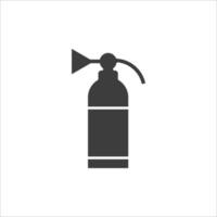 Vector sign of the Fire extinguisher symbol is isolated on a white background. Fire extinguisher icon color editable.