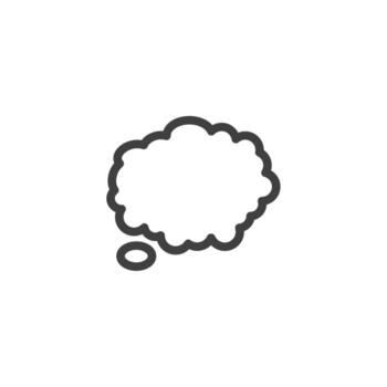 Vector sign of the speech bubbles symbol is isolated on a white background. speech bubbles icon color editable.