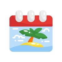 calendar flat style icon. vector illustration for graphic design, website, app