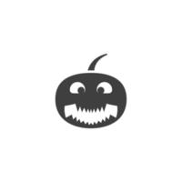 Vector sign of the jack o lantern symbol is isolated on a white background. jack o lantern icon color editable.