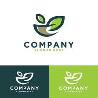 Green Coffee Logo Template Design Vector, Emblem, Design Concept, Creative Symbol, Icon vector