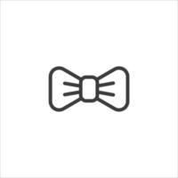 Vector sign of the bow tie symbol is isolated on a white background. bow tie icon color editable.