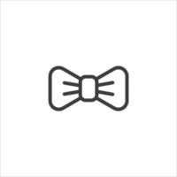 Vector sign of the bow tie symbol is isolated on a white background. bow tie icon color editable.