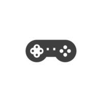 Vector sign of the Video game controller symbol is isolated on a white background. Video game controller icon color editable.