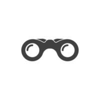 Vector sign of the Binoculars symbol is isolated on a white background. Binoculars icon color editable.