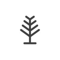 Vector sign of the tree symbol is isolated on a white background. tree icon color editable.