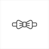 Vector sign of the bow tie symbol is isolated on a white background. bow tie icon color editable.