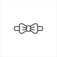 Vector sign of the bow tie symbol is isolated on a white background. bow tie icon color editable.