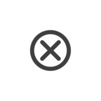 Vector sign of the cross symbol is isolated on a white background. cross icon color editable.