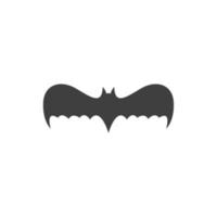 Vector sign of the bat symbol is isolated on a white background. bat icon color editable.