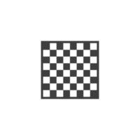 Vector sign of the Chess board symbol is isolated on a white background. Chess board icon color editable.