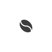 Vector sign of the Coffee Bean symbol is isolated on a white background. Coffee Bean icon color editable.