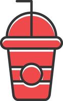 Smoothie Filled Retro vector