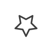 Vector sign of the Star price tag symbol is isolated on a white background. Star price tag icon color editable.