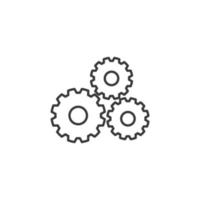 el signo vectorial del símbolo de herramientas está aislado en un fondo blanco. color del icono de herramientas editable. vector