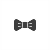 Vector sign of the bow tie symbol is isolated on a white background. bow tie icon color editable.