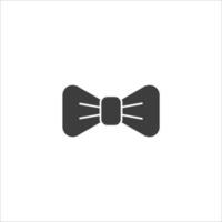 Vector sign of the bow tie symbol is isolated on a white background. bow tie icon color editable.