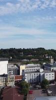 prachtige luchtbeelden drone's uitzicht vanuit een hoge hoek van stadsgezicht en landschap van engeland groot-brittannië drone's beelden video