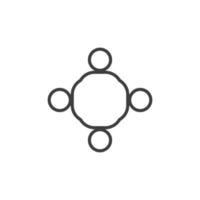 Vector sign of the group symbol is isolated on a white background. group icon color editable.