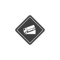 Vector sign of the traffic signs symbol is isolated on a white background. traffic signs icon color editable.